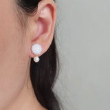 Phoebe Earrings in White Model