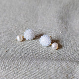 Phoebe Earrings in White Side