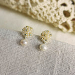 Phoebe Star Dust Earrings in Ivory Right