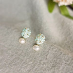 Phoebe Star Dust Earrings in Mint Green Side