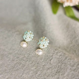 Phoebe Star Dust Earrings in Mint Green Side