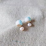 Phoebe Trio Earrings in Blue Left