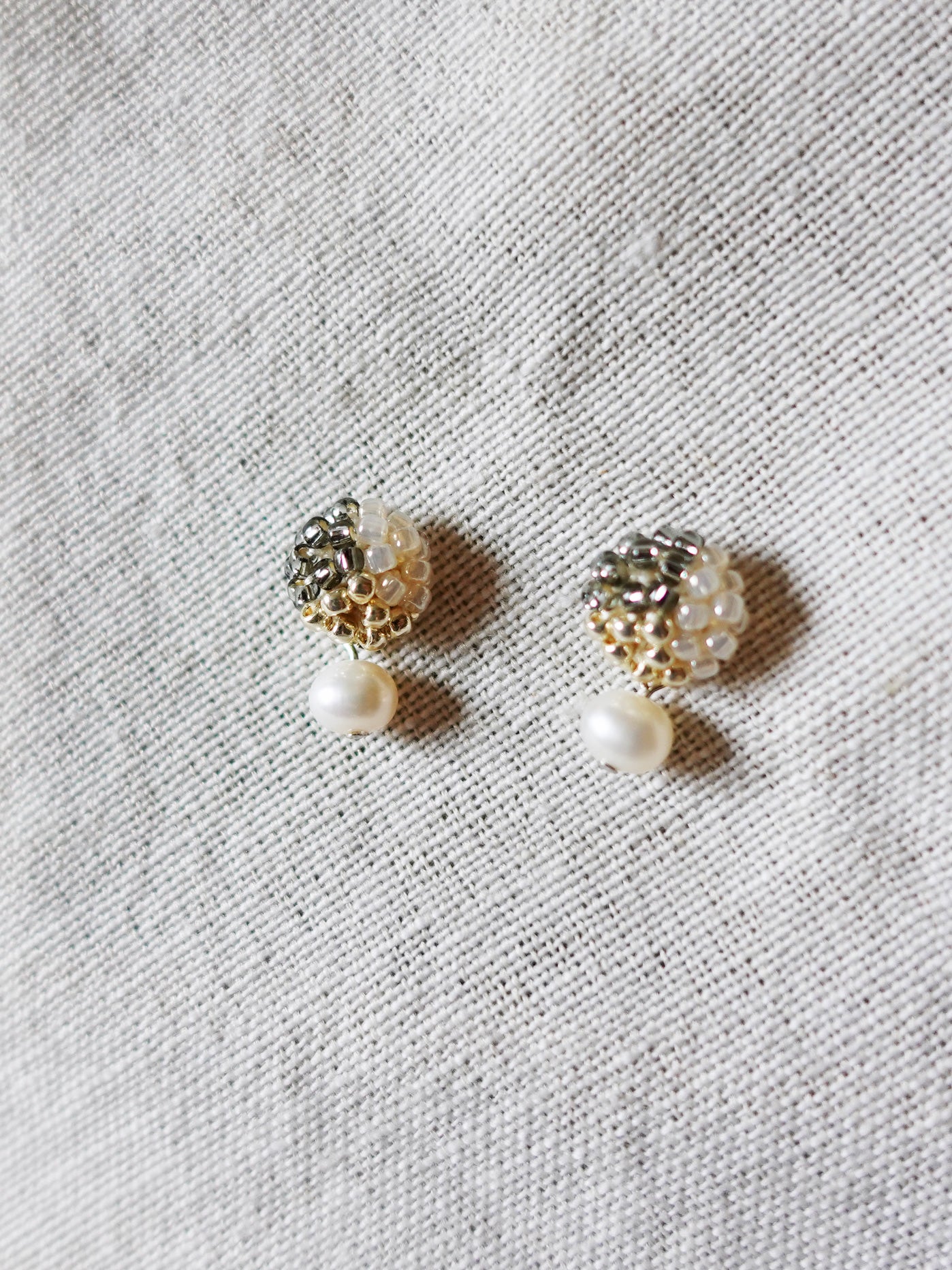 Phoebe Trio Earrings in Diamond Black Front