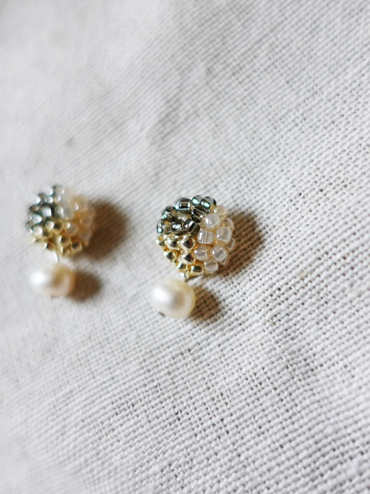 Phoebe Trio Earrings in Diamond Black Right Close