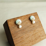 Phoebe Trio Earrings in Mint Green Display