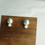 Phoebe Trio Earrings in Ocean Green Display