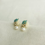 Phoebe Trio Earrings in Ocean Green Right