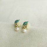 Phoebe Trio Earrings in Ocean Green Right