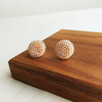 Prelude Maxi Stud Earrings in Champagne Pink Front
