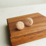 Prelude Maxi Stud Earrings in Champagne Pink Side