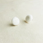 Prelude Maxi Stud Earrings in White Side