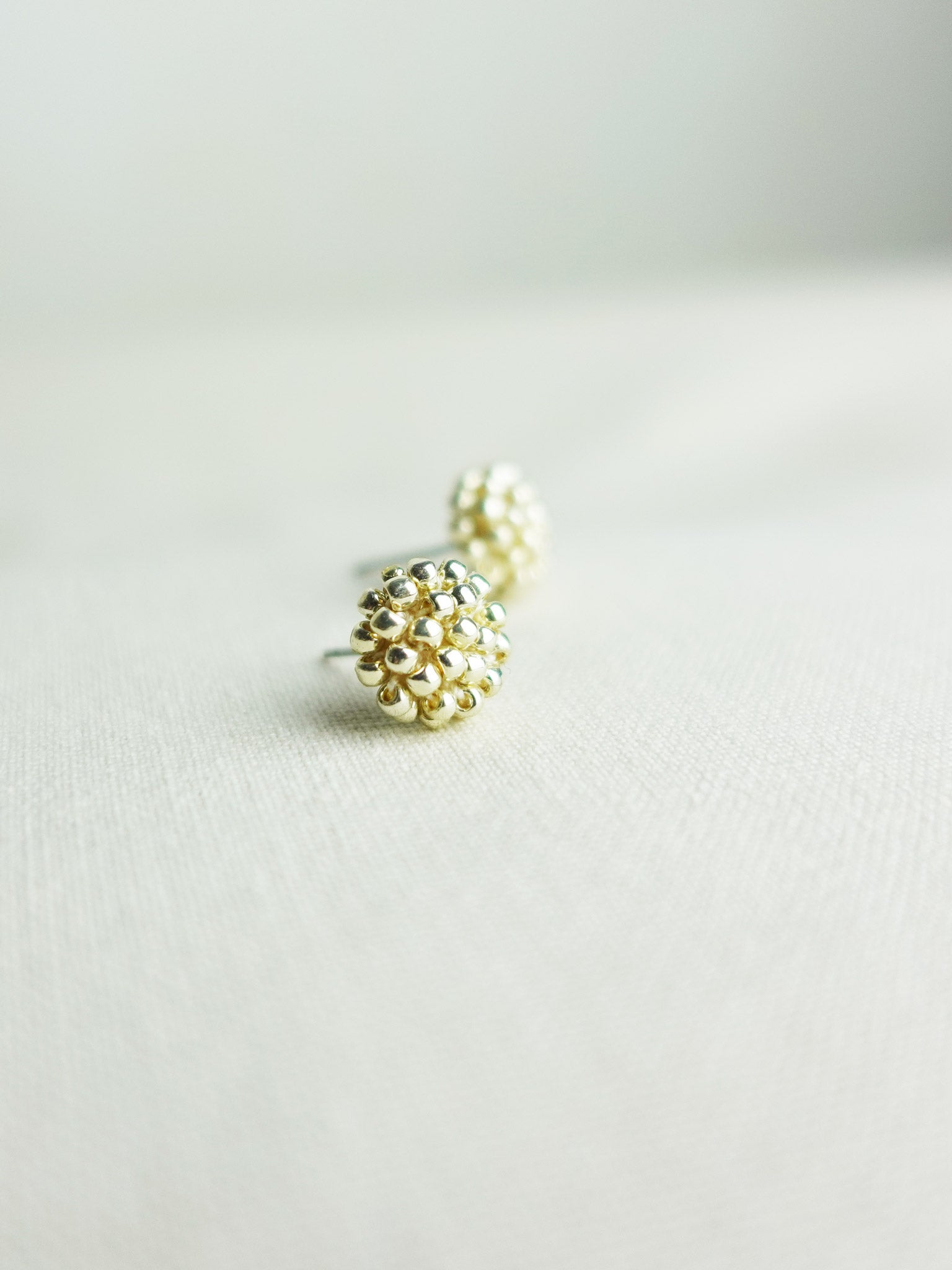 Prelude Petite Studs in Gold Left