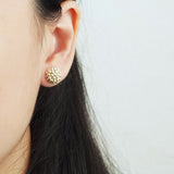 Prelude Petite Studs in Gold Model