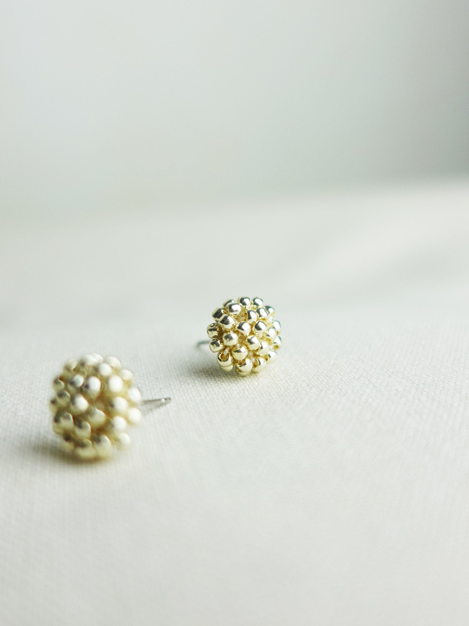 Prelude Petite Studs in Gold Right