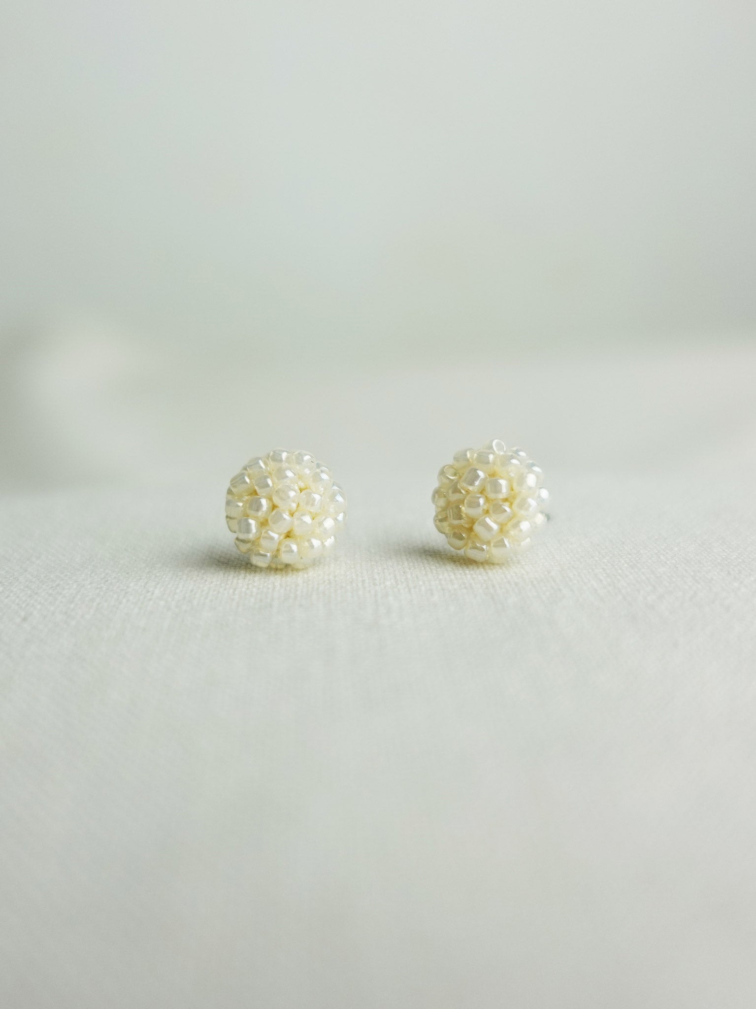Prelude Petite Studs in Ivory Front