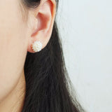 Prelude Petite Studs in Ivory Model