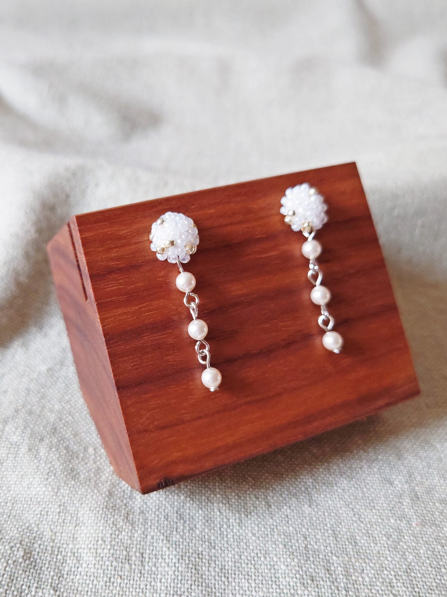 Raindrops on the Window Earrings Display