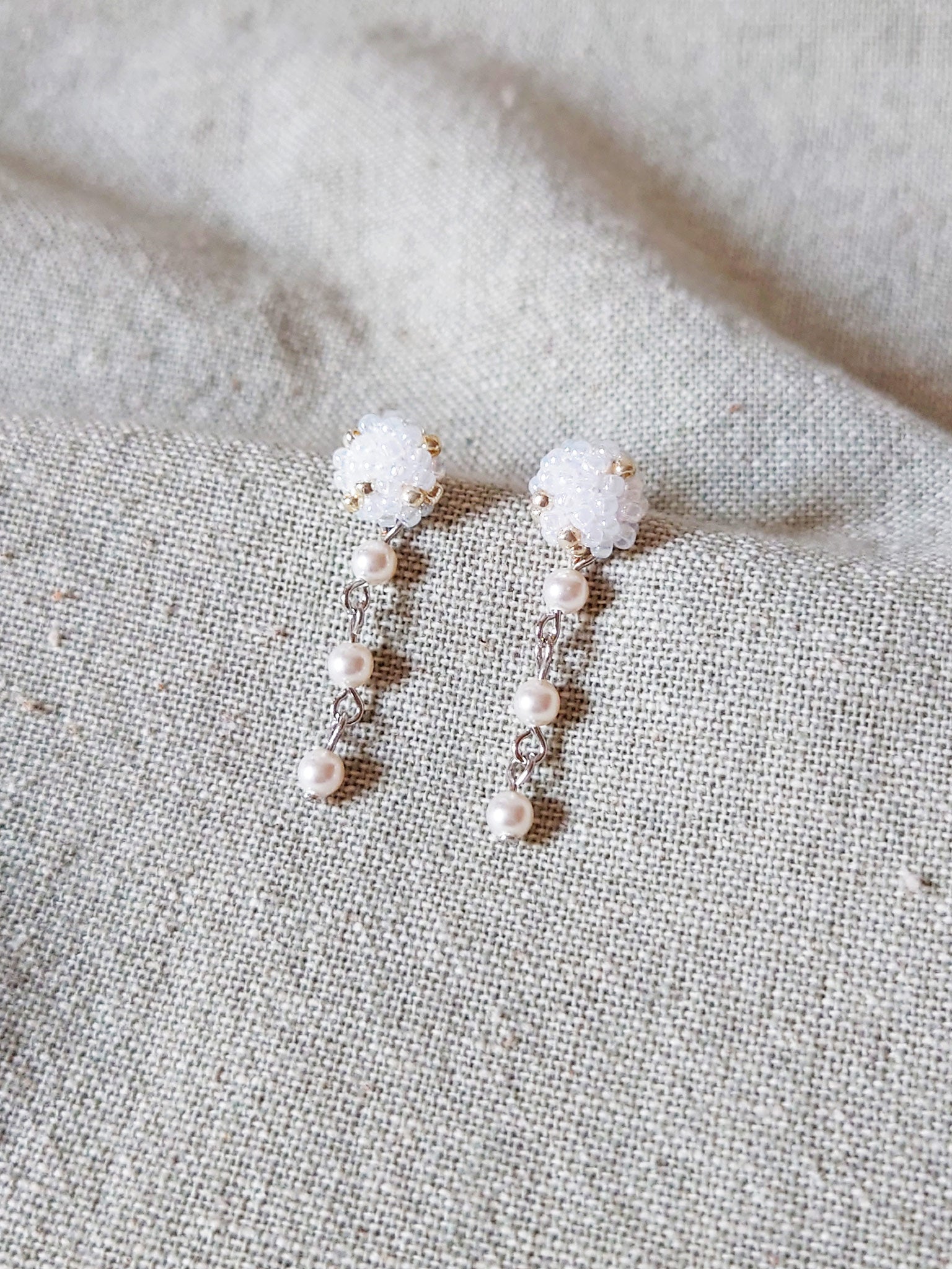 Raindrops on the Window Earrings Front 1