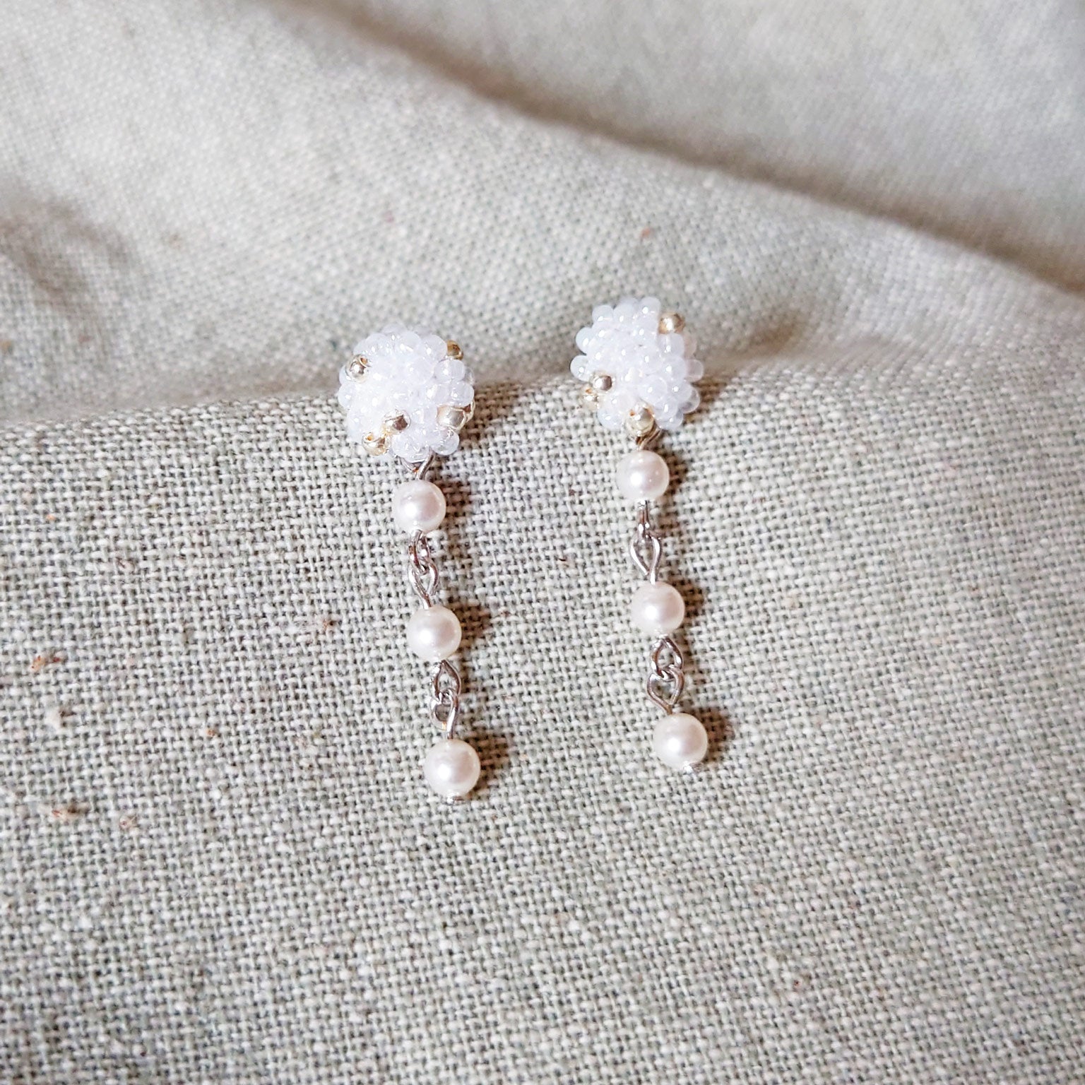 Raindrops on the Window Earrings Front 2