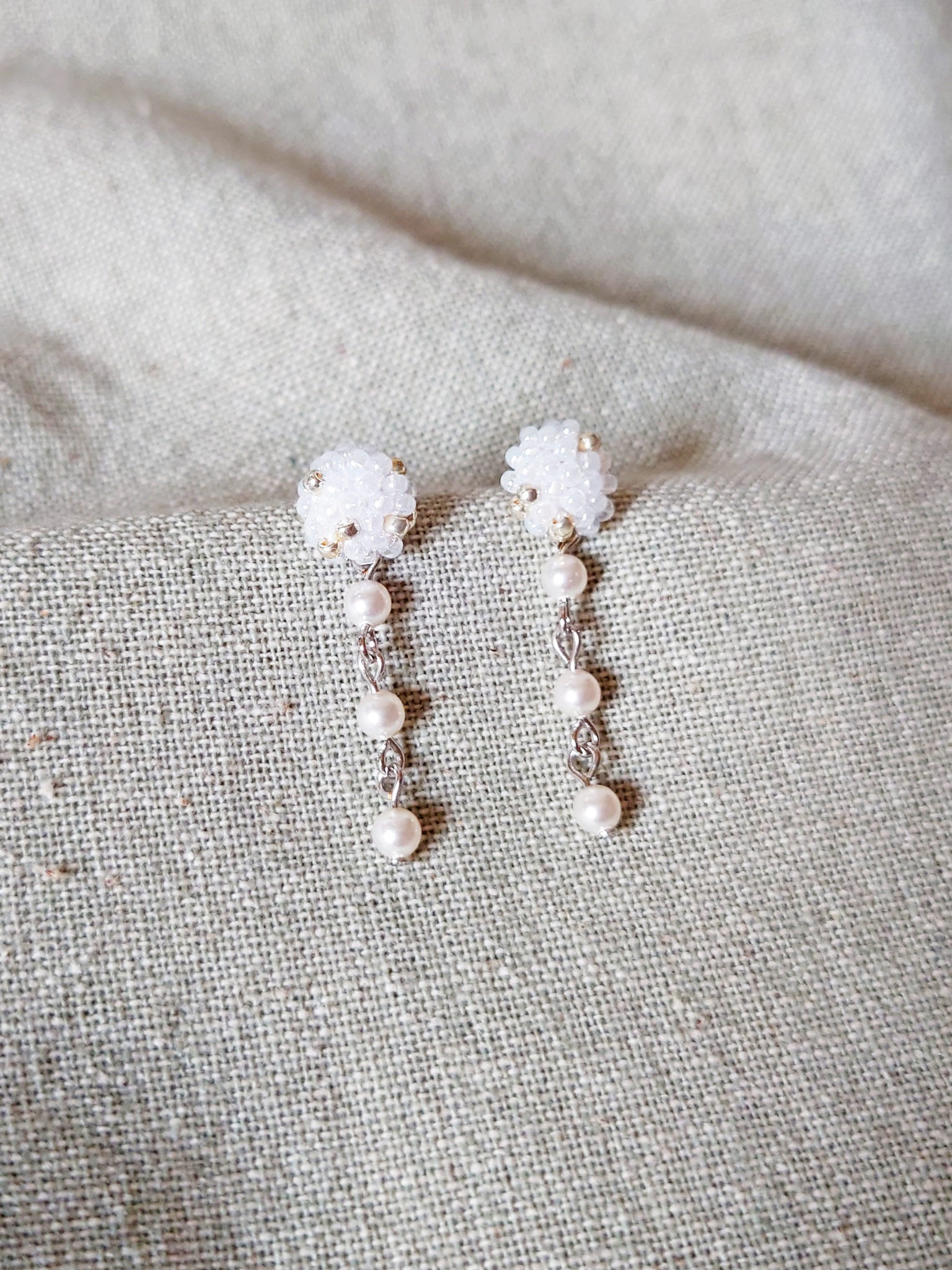 Raindrops on the Window Earrings Front 2