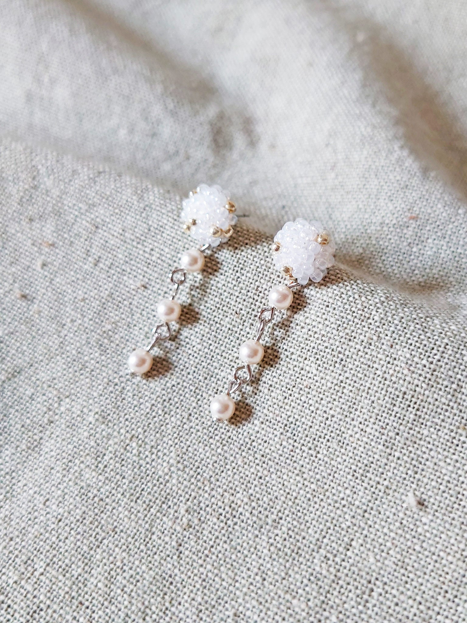 Raindrops on the Window Earrings Right