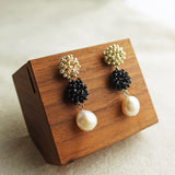 Richele Earrings in Black Display Left