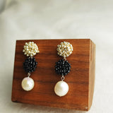 Richele Earrings in Black Display Right