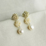 Richele Earrings in Ivory Front
