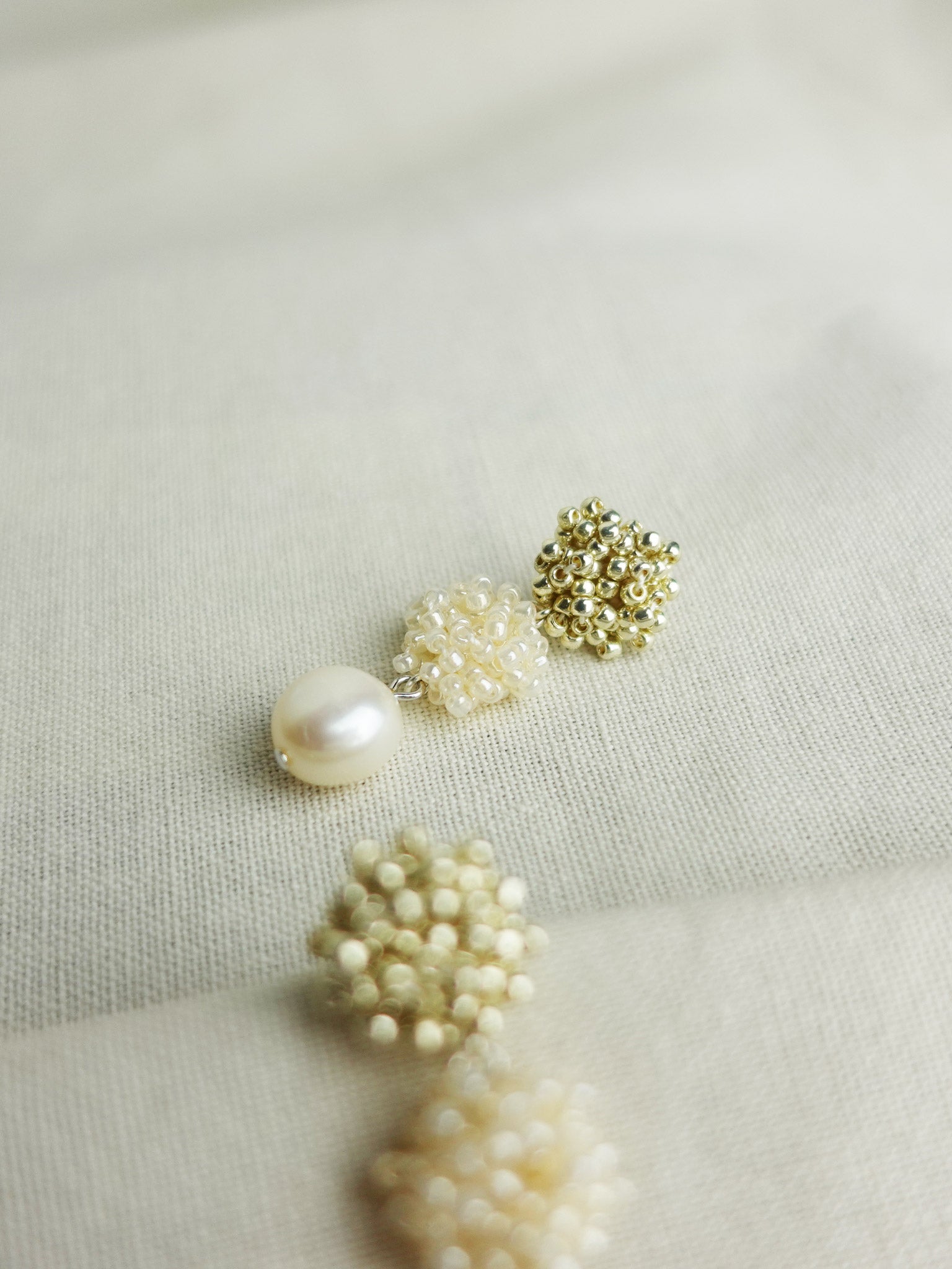 Richele Earrings in Ivory Single