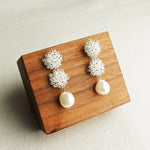 Richele Earrings in Silver Display Front