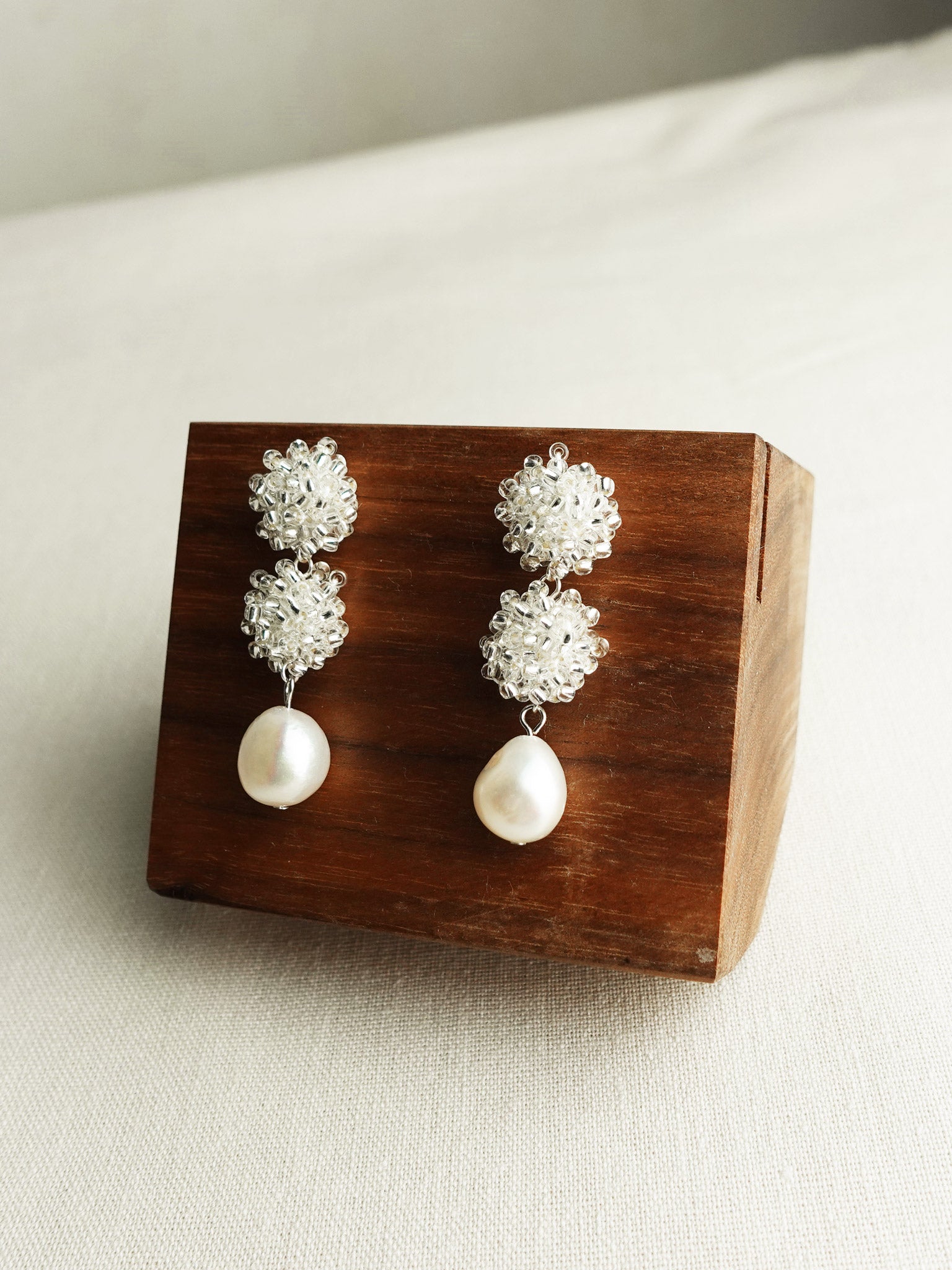 Richele Earrings in Silver Display Right