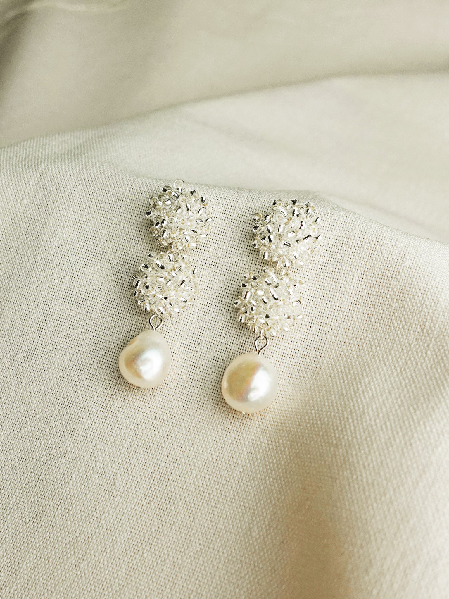 Richele Earrings in Silver Right