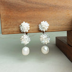 Richele Marshmallow Clip-on Earrings Display Front