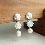 Richele Marshmallow Clip-on Earrings Display Left