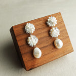 Richele Marshmallow Earrings Display Left