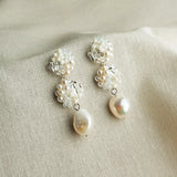 Richele Marshmallow Earrings Left