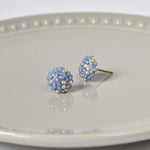 Star Dust Petite Studs in Blue Left