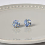 Star Dust Petite Studs in Blue Front
