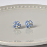 Star Dust Petite Studs in Blue Front