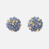 Beads Star Dust Petite Studs in Blue Primary
