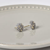 Star Dust Petite Studs in Grey Right