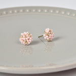 Star Dust Petite Studs in Pink Right