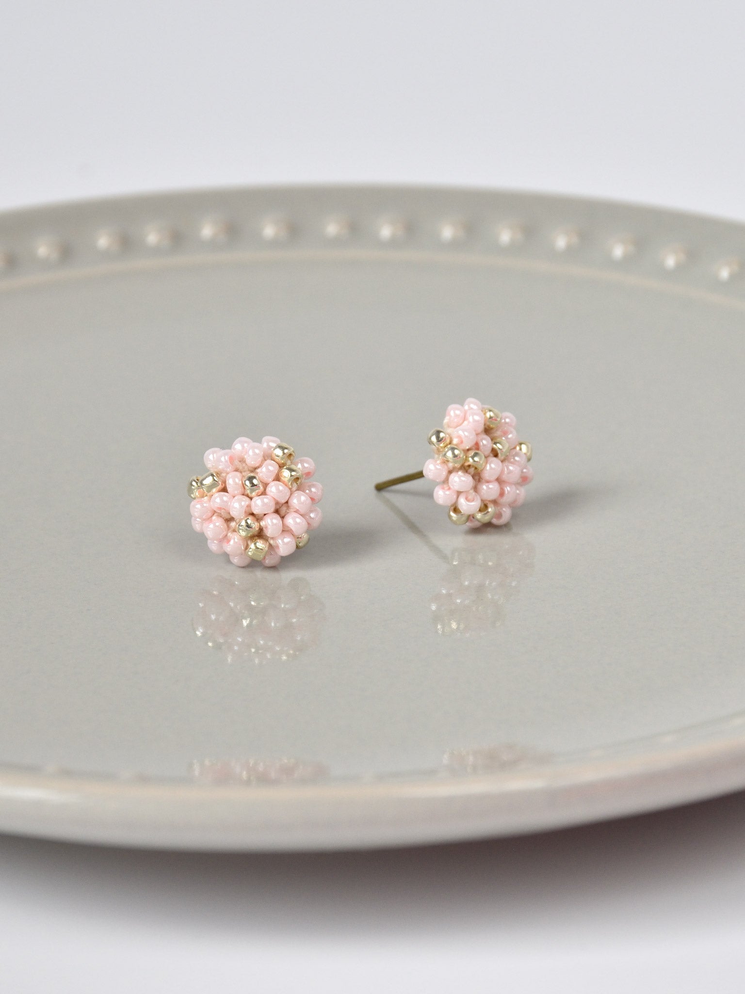 Star Dust Petite Studs in Pink Right