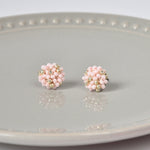 Star Dust Petite Studs in Pink Front