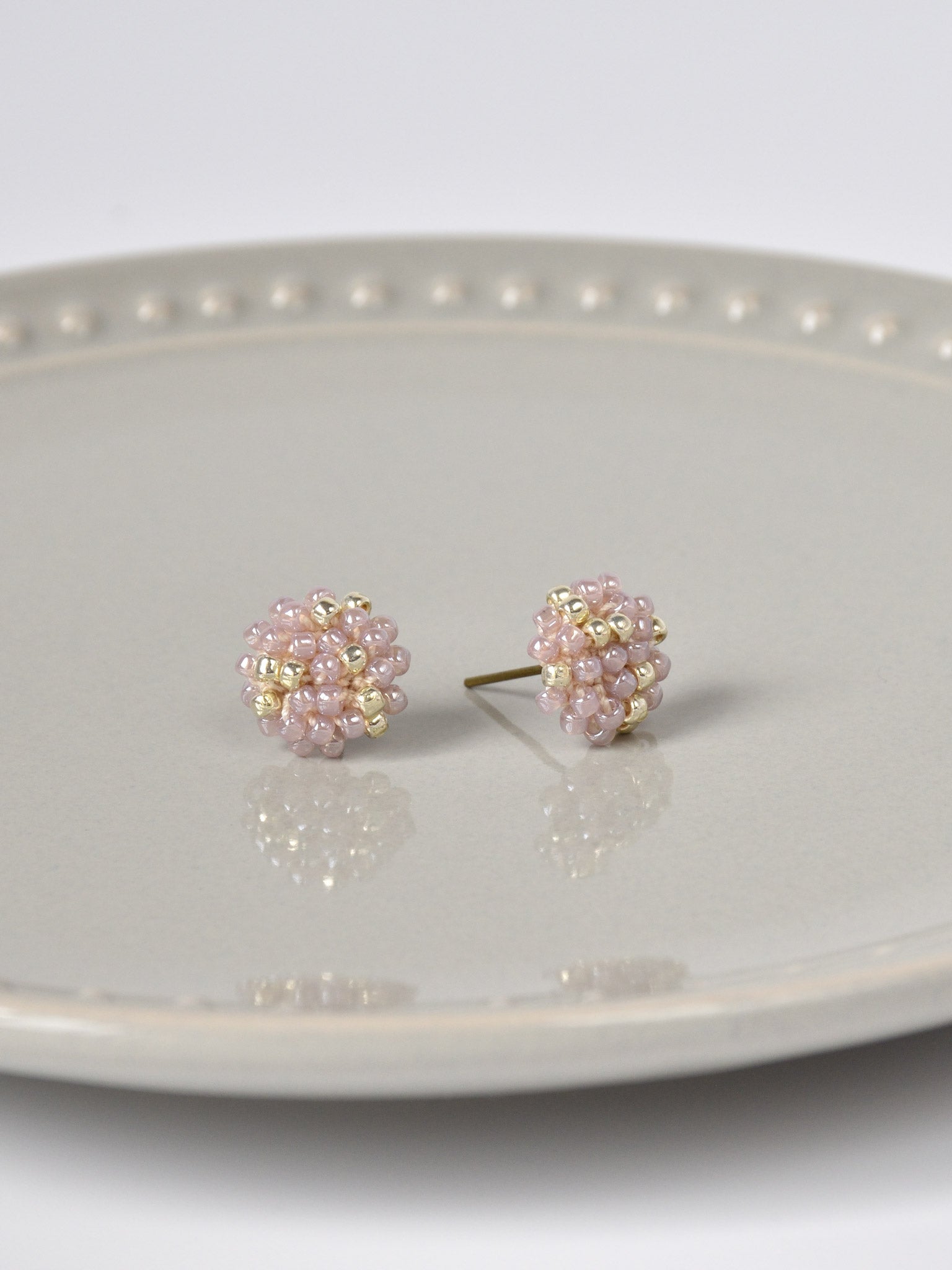 Star Dust Petite Studs in Purple Right