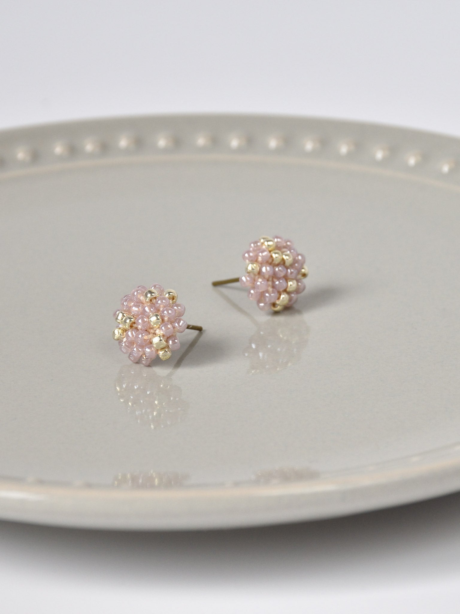 Star Dust Petite Studs in Purple Display