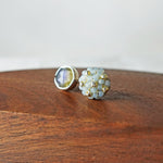Smoke Grey Labradorite Stud Earrings I Display