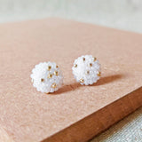 Star Dust Delica Stud Earrings Board Side