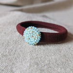 Star Dust Hair Tie in Blue Front