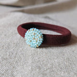 Star Dust Hair Tie in Blue Front